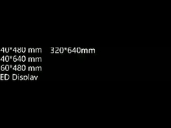 Cztery różne rozmiary szaf aluminiowych do modułów ekranu LED