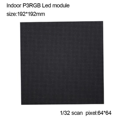 Pełnokolorowy moduł matrycy LED 192x192mm 64x64pixel P3 Wewnętrzny ekran LED SMD2121