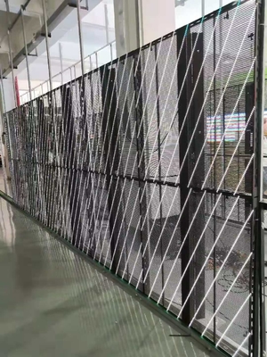 Lekki, przezroczysty szklany ekran LED o wysokiej rozdzielczości Szeroki kąt widzenia