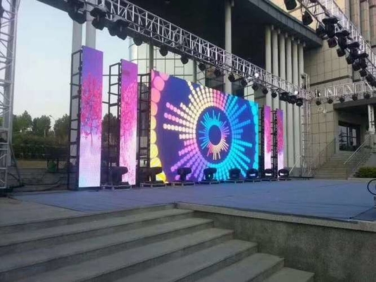 Wypożyczalnia w pełnym kolorze Wyświetlacz LED SMD 500X500mm Ściana wideo w szafce