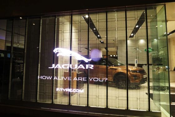 Przezroczysty ekran LED z kratką 3m*2,5m do okna wystawowego sklepu