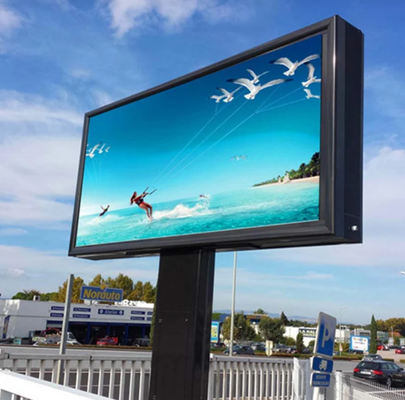 ODM P3.076 Zewnętrzne ściany wideo LED Billboard LED stały ISO14001 1R1G1B Reklama