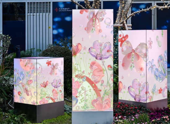 Kolorowy kwadratowy wewnętrzny pełnokolorowy wyświetlacz LED P2.5 do kolumny kwadratowej 640x480mm odlewany ciśnieniowo z aluminium