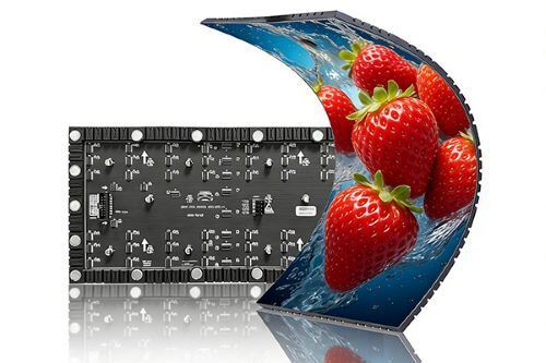Panel wyświetlania macierzysty z elastycznym modułem LED 3840Hz ISO14001 Instalacja ssania magnetycznego