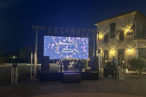 Ślub Led Screen Scene Background P5 Led Wall Rental Koncert Scene Background