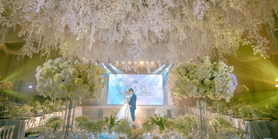 4500cd AC90V Etap Led Screen Background Wedding 80m Odległość oglądania