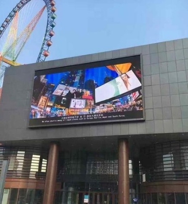 Storefront P4 Zewnętrzny zakrzywiony panel LED 256 * 128 mm RGB Trwały