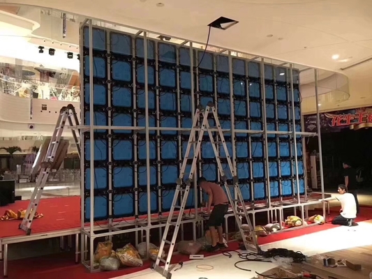 Wyświetlacz LED o wysokiej rozdzielczości do wypożyczenia w pomieszczeniach 1200hz 1920hz 900cd / M2