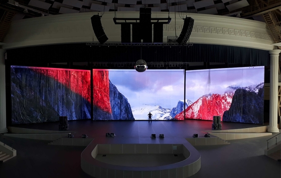 800nitów 50 X 100 cm Koncert Duży ekran LED Wynajem 1/13 Skanuj w pełnym kolorze CCC FCC