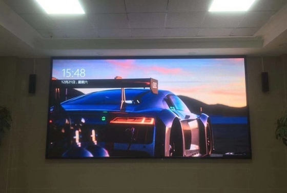 Kolorowy ekran reklamy wewnętrznej Led 14-bitowy P2 Led Video Wall 264V