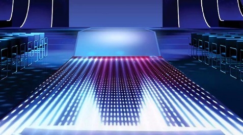 Pełny kolor 1/10 Scan LED Dance Floor Display W40 * H40dots 25600 punktów / M2