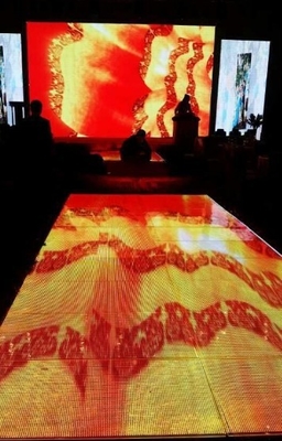 Pełny kolor 1/10 Scan LED Dance Floor Display W40 * H40dots 25600 punktów / M2