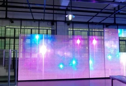 Longda Przezroczysty szklany ekran ścienny Led 5000cd P3.91mm