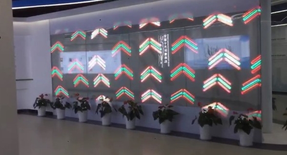 Longda Przezroczysty szklany ekran ścienny Led 5000cd P3.91mm