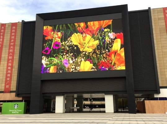P3 1/20 scan 900cd / M2 Duże zewnętrzne ściany wideo LED Ekrany pleksiglasowe