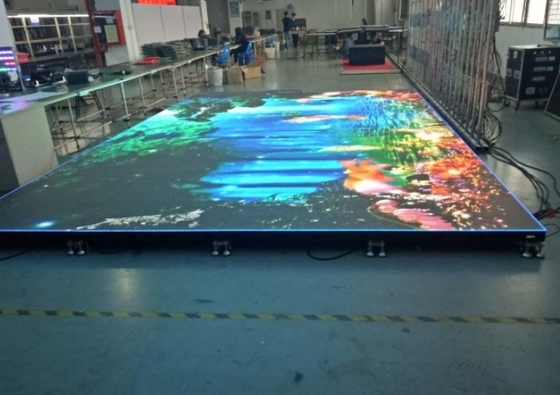 FCC Trwała 0,5 * 0,5 m Led Dance Floor Light Up Hire na ślub P4.81mm