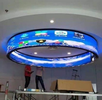 IP43 Ekran tła LED Elastyczny wyświetlacz LED P2.5 AC90V