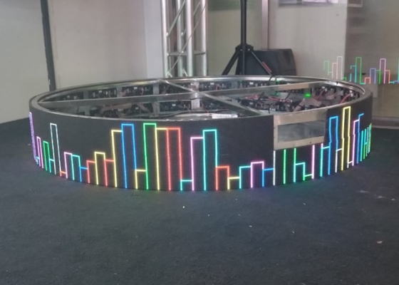Elastyczny moduł LED 240 * 120 mm P4 Składany wyświetlacz LED 1200 Hz