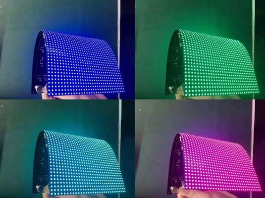 Moduł Longda Flexible P4 Elastyczny Moduł Wyświetlacza LED Miękki Moduł Reklamowy Ekran LED Moduł Wideo