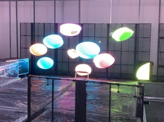 Ekran reklamowy LED o wymiarach 100 x 50 cm z przezroczystego szkła 32873 pikseli ODM FCC