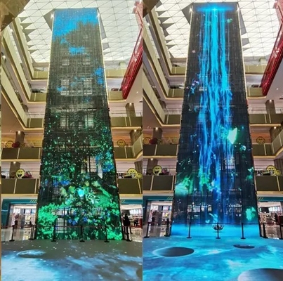 Reklama komercyjna Ekran LED z przezroczystego szkła Outdoor SMD1921 1/2 Scan ODM