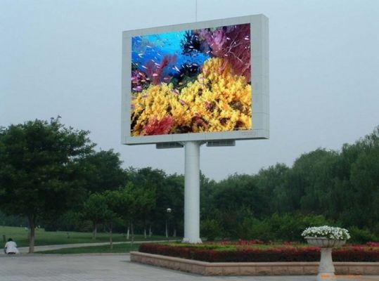 ODM P3.076 Zewnętrzne ściany wideo LED Billboard LED stały ISO14001 1R1G1B Reklama