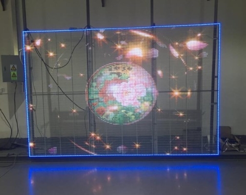 AC85V Przezroczysty ekran ścienny LED Ekran wyświetlacza LED RGB