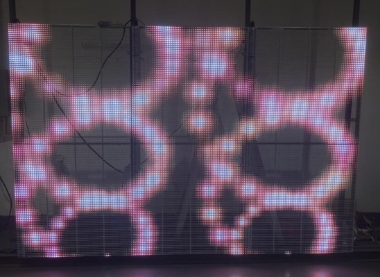 AC85V Przezroczysty ekran ścienny LED Ekran wyświetlacza LED RGB