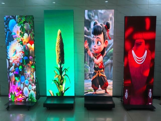 HD LED Poster Screen P2.5 Foldable Double-sided Show Shopping Mall Video Wall